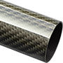 30mm(27mm) Woven Finish Carbon Fibre Tube CFT-WF-30-27-1